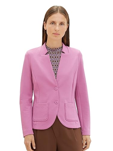 TOM TAILOR Damen Basic Ottoman Blazer mit Taschen, 33830 - Mauvy Plum, XXS TOM TAILOR Damen Basic Ottoman Blazer mit Taschen, 33830 - Mauvy Plum, XXS von TOM TAILOR