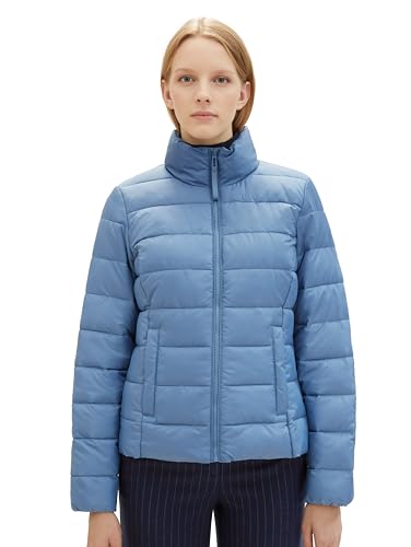 TOM TAILOR Damen Lightweight Steppjacke mit Stehkragen, 31653 - Coronet Blue, XXXL von TOM TAILOR