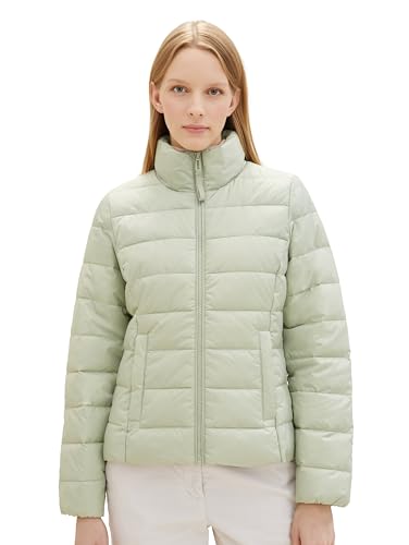 TOM TAILOR Damen Lightweight Steppjacke mit Stehkragen, 34895 - Desert Green, XL von TOM TAILOR