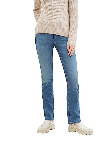TOM TAILOR Damen 1039847 Kate Straight Fit Jeans, 10280-light Stone wash Denim, 28/30 TOM TAILOR Damen 1039847 Kate Straight Fit Jeans, 10280-light Stone wash Denim, 28/30 von TOM TAILOR