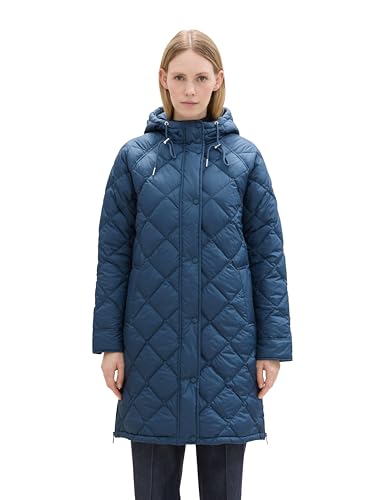TOM TAILOR Damen 1041488 Lightweight Steppmantel, 26779-Nighttime Blue, L von TOM TAILOR