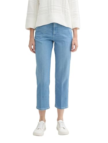 TOM TAILOR Damen 1041849 Chino Jeans Straight, 10280-Light Stone Wash Denim, 36W x 28L von TOM TAILOR