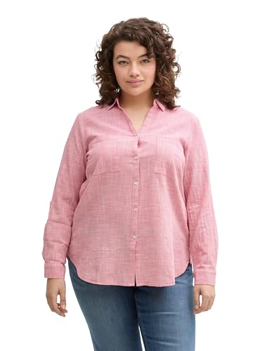 TOM TAILOR Damen 1042334 Bluse, 11016-Berry Red, 54 von TOM TAILOR