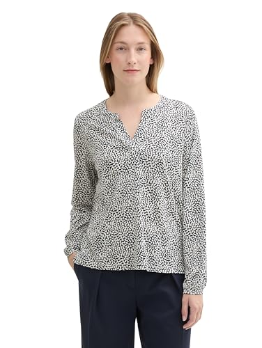 TOM TAILOR Damen 1043123 Blusenshirt mit Alloverprint, 35891-Organic Navy Dot Design, XX-Large TOM TAILOR Damen 1043123 Blusenshirt mit Alloverprint, 35891-Organic Navy Dot Design, XX-Large von TOM TAILOR