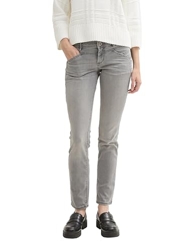 TOM TAILOR Damen 1043430 Alexa Slim Jeans, 10212-Clean Light Stone Grey Denim, 33W x 30L von TOM TAILOR
