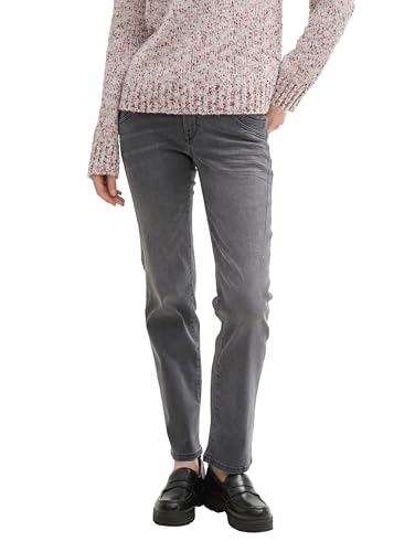 TOM TAILOR Damen 1043489 Alexa Straight Jeans, 10214-Clean Dark Stone Grey Denim, 26W x 30L von TOM TAILOR