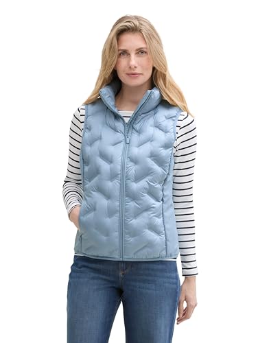 TOM TAILOR Blouson Jacke mit Kapuze im Stehkragen, mystical blue, S TOM TAILOR Blouson Jacke mit Kapuze im Stehkragen, mystical blue, S von TOM TAILOR