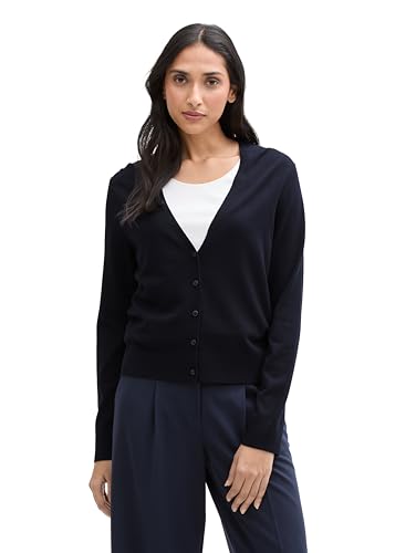 TOM TAILOR Damen 1045465 Cardigan Strickjacke, 10668-Sky Captain Blue, S TOM TAILOR Damen 1045465 Cardigan Strickjacke, 10668-Sky Captain Blue, S von TOM TAILOR