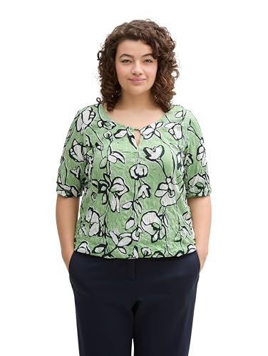 TOM TAILOR Damen 1045990 T-Shirt, 37120-Fresh Spring Floral Design, 54 Größen von TOM TAILOR