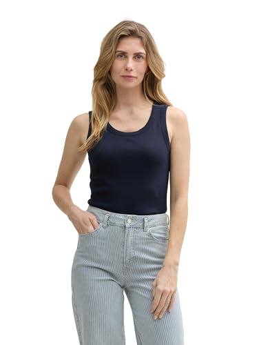 TOM TAILOR Damen 1046413 Top, 10668-Sky Captain Blue, XS TOM TAILOR Damen 1046413 Top, 10668-Sky Captain Blue, XS von TOM TAILOR