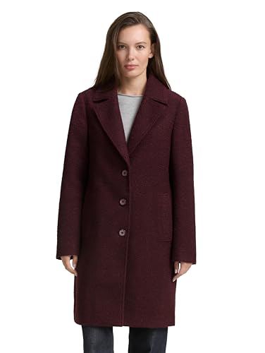 TOM TAILOR Damen 1047055 Mantel, 14405-Zinfandel Red, XL von TOM TAILOR
