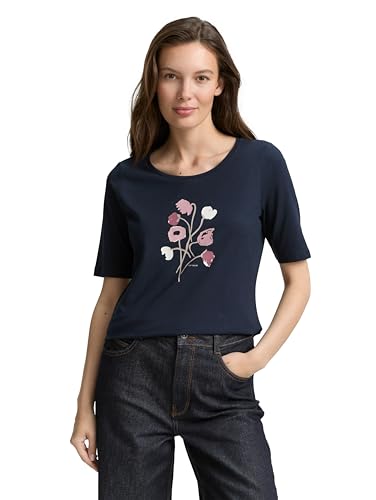 TOM TAILOR Damen 1047062 T-Shirt, 11019-Lunar Eclipse, XS TOM TAILOR Damen 1047062 T-Shirt, 11019-Lunar Eclipse, XS von TOM TAILOR