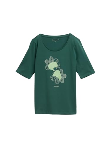 TOM TAILOR Damen 1047062 T-Shirt, 30024-Explorer Green, XS TOM TAILOR Damen 1047062 T-Shirt, 30024-Explorer Green, XS von TOM TAILOR