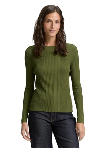 TOM TAILOR Damen 1047687 Pullover, 38802-Deep Ivy Green, M von TOM TAILOR