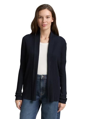 TOM TAILOR Damen 1047688 Cardigan Strickjacke, 11019-Lunar Eclipse, M von TOM TAILOR