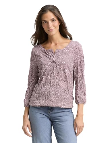 TOM TAILOR Damen 1047731 T-Shirt, 38406-Red Geometric Minimal Design, L TOM TAILOR Damen 1047731 T-Shirt, 38406-Red Geometric Minimal Design, L von TOM TAILOR
