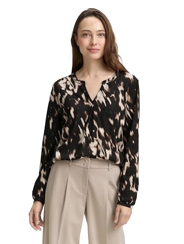TOM TAILOR Damen 1047745 Longsleeve T-Shirt, 38399-Blurry Animal Design, L TOM TAILOR Damen 1047745 Longsleeve T-Shirt, 38399-Blurry Animal Design, L von TOM TAILOR