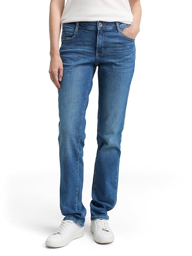 TOM TAILOR Damen 1047849 Jeans, 10113-Clean Mid Stone Blue Denim, 27W / 30L von TOM TAILOR