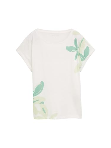 TOM TAILOR Damen 1048011 T-Shirt, 10315-Whisper White, XS TOM TAILOR Damen 1048011 T-Shirt, 10315-Whisper White, XS von TOM TAILOR