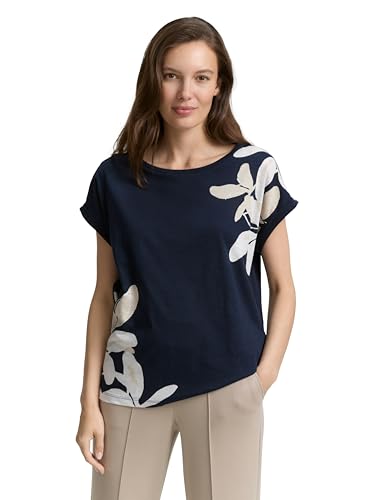 TOM TAILOR Damen 1048011 T-Shirt, 10668 - Sky Captain Blue, XS EU TOM TAILOR Damen 1048011 T-Shirt, 10668 - Sky Captain Blue, XS EU von TOM TAILOR