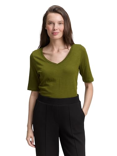 TOM TAILOR Damen 1048308 T-Shirt, 38802-Deep Ivy Green, M von TOM TAILOR