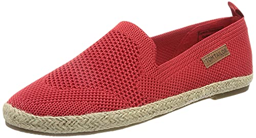 Tom Tailor Damen 1192004 Flacher Slipper, red, 38 EU von TOM TAILOR