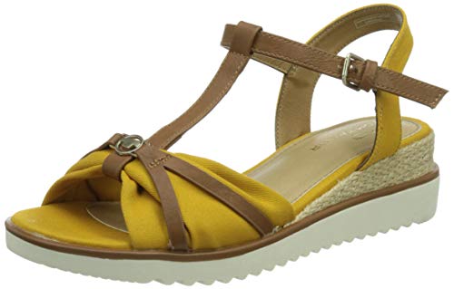 Tom Tailor Damen 1192904 Keilsandale, Yellow, 37 EU von TOM TAILOR