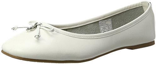 Tom Tailor Damen 2794301 Geschlossene Ballerinas, Weiß (White), 41 EU von TOM TAILOR