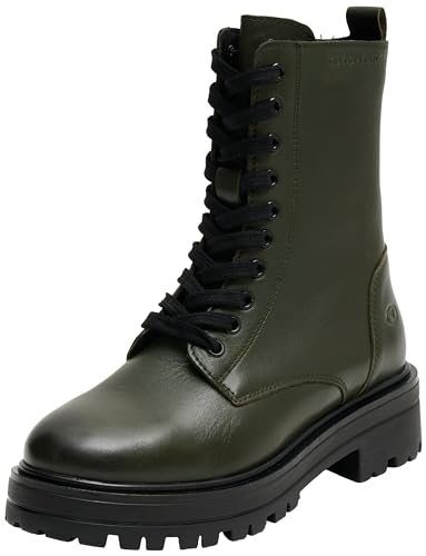 Tom Tailor Damen 4250900002 Mode-Stiefel, dkgreen, 40 EU von TOM TAILOR