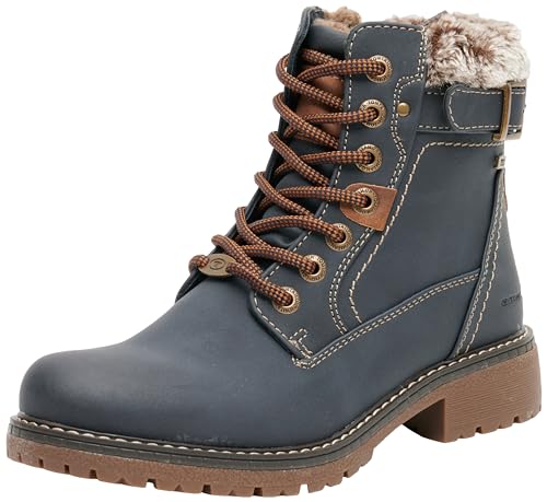 Tom Tailor Damen 4290220003 Mode-Stiefel, Navy, 36 EU von TOM TAILOR