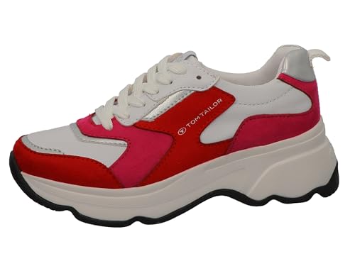 TOM TAILOR Damen 5391405 Sneaker, Red White, 40 EU TOM TAILOR Damen 5391405 Sneaker, Red White, 40 EU von TOM TAILOR