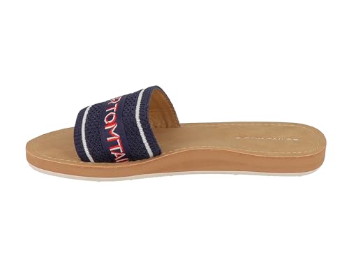 TOM TAILOR Damen 5391604 Flacher Slipper, Navy, 39 EU von TOM TAILOR