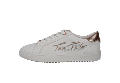 TOM TAILOR Damen 5394709 Sneaker, White Rose Gold, 36 EU von TOM TAILOR