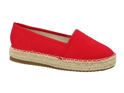 TOM TAILOR Damen 5396301 Flacher Slipper, Rot, 37 EU von TOM TAILOR