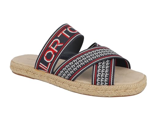 TOM TAILOR Damen 5397804 Flacher Slipper, Navy White Red, 40 EU TOM TAILOR Damen 5397804 Flacher Slipper, Navy White Red, 40 EU von TOM TAILOR