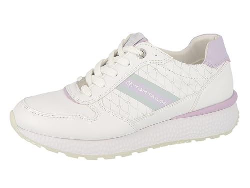 TOM TAILOR Damen 5398007 Sneaker, White Lavender, 39 EU TOM TAILOR Damen 5398007 Sneaker, White Lavender, 39 EU von TOM TAILOR