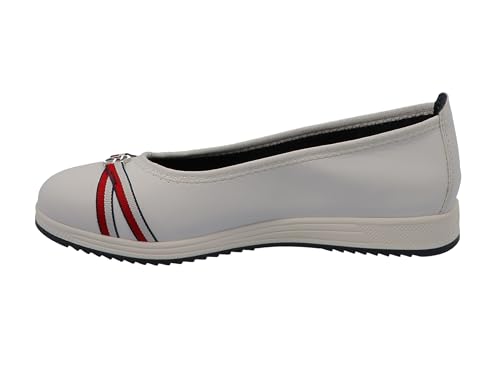 TOM TAILOR Damen 5398601 Ballerinas, Weiß, 37 EU von TOM TAILOR