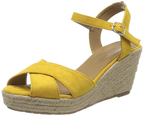 Tom Tailor Damen 8090105 Riemchensandalen, Gelb (Yellow 00260) von TOM TAILOR