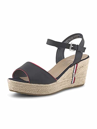Tom Tailor Damen 8090703 Riemchensandalen, Blau (Navy 00003) von TOM TAILOR