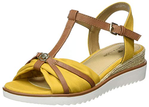 Tom Tailor Damen 8092904 Riemchensandalen, Gelb (Yellow 00260) von TOM TAILOR