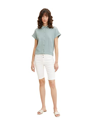 TOM TAILOR Damen Alexa Bermuda Jeans 1031373, 10315 - Whisper White, 28 von TOM TAILOR