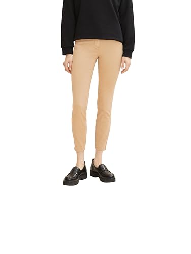 TOM TAILOR Damen Alexa Skinny Fit Hose 1032655, 27841 - Soft Light Camel, 34W / 30L von TOM TAILOR