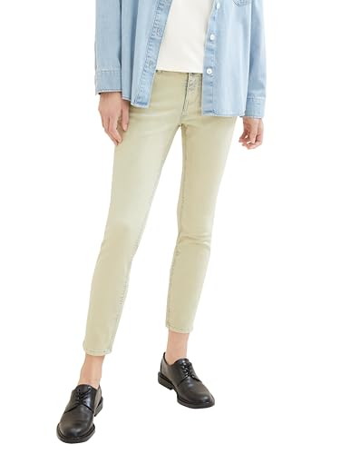 TOM TAILOR Damen Alexa Slim Fit Colored Jeans, 10697 - Sea Pine Green, 36/28 von TOM TAILOR