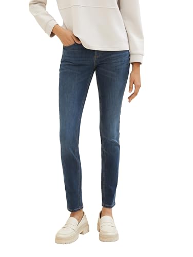 TOM TAILOR Damen Alexa Slim Fit Jeans, 10281 - Mid Stone Wash Denim, 27/32 von TOM TAILOR