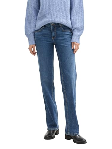 TOM TAILOR Damen Alexa Straight Jeans, 10119 - Used Mid Stone Blue Denim, 27/32 von TOM TAILOR