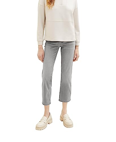 TOM TAILOR Damen 1038334 Alexa Straight Jeans, 10212-clean Light Stone Grey Denim, 25/28 von TOM TAILOR