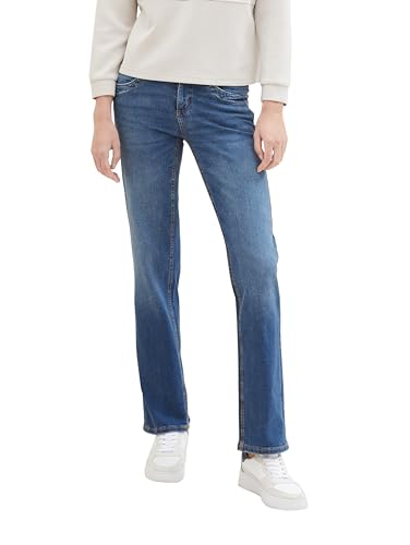 TOM TAILOR Damen Alexa Straight Jeans, mid stone wash denim, 26/32 von TOM TAILOR