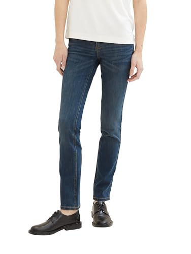 TOM TAILOR Damen 1041100 Alexa Straight Jeans, 10281-Mid Stone Wash Denim, 28W / 30L von TOM TAILOR