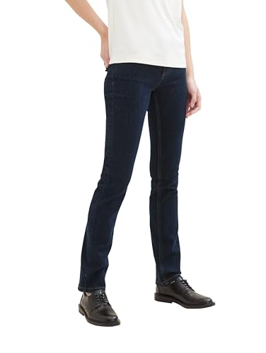 TOM TAILOR Damen Alexa Straight Jeans,10115 - Clean Rinsed Blue Denim, 31/30 von TOM TAILOR