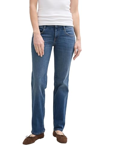 TOM TAILOR Denim TTAEDAN Straight Fit Jeans, Bright Blue Denim, 28/30 von TOM TAILOR